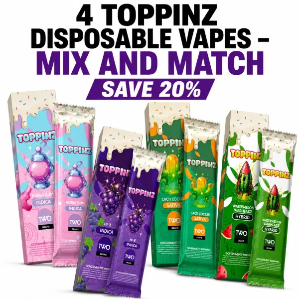 4 toppinz vape mix and match bundle