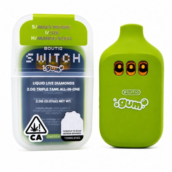 Boutiq Switch GUM (2g) – Maui Wowie x OZK x Mango Kush