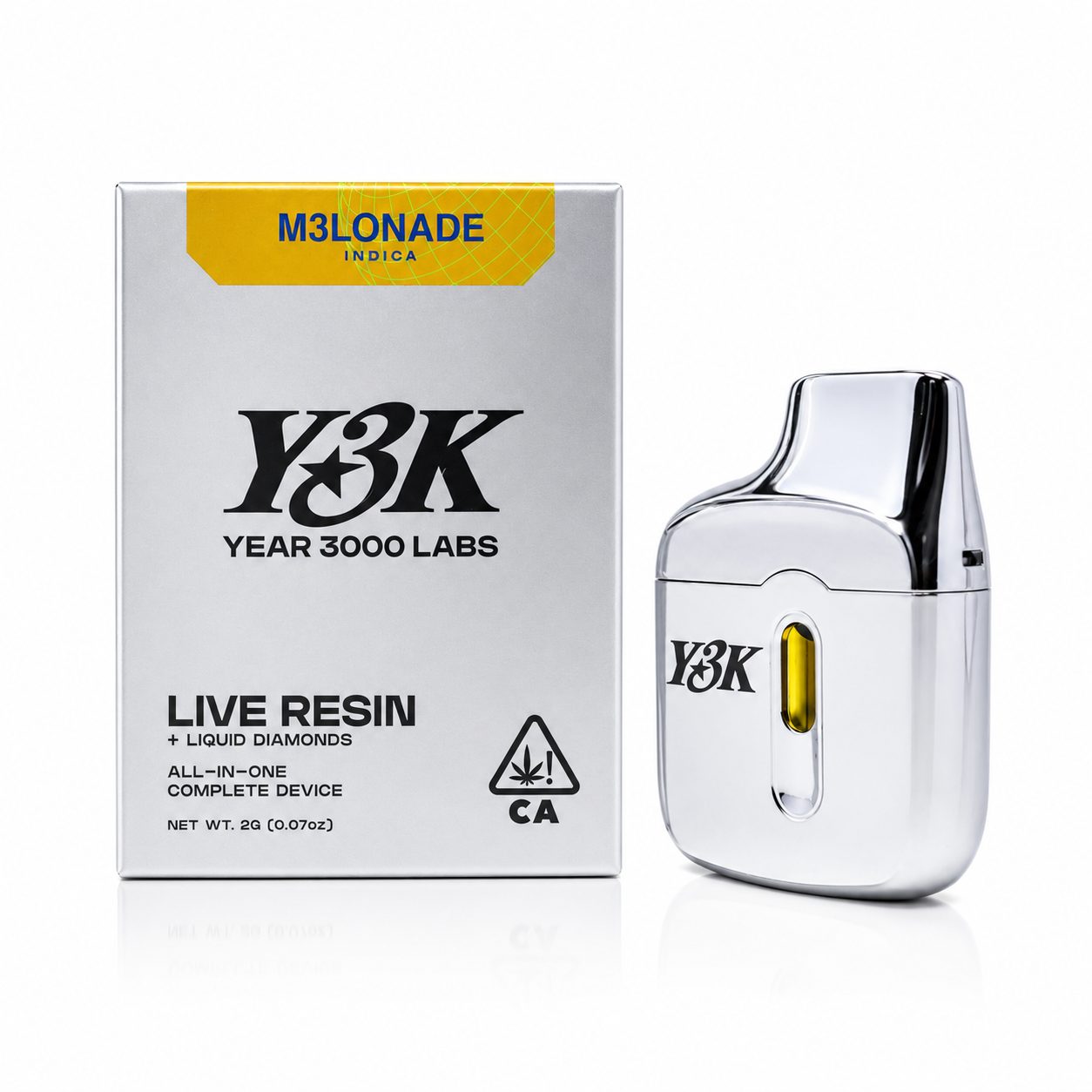 Y3K Live Resin Liquid Diamonds AIO (2g) – M3LONADE