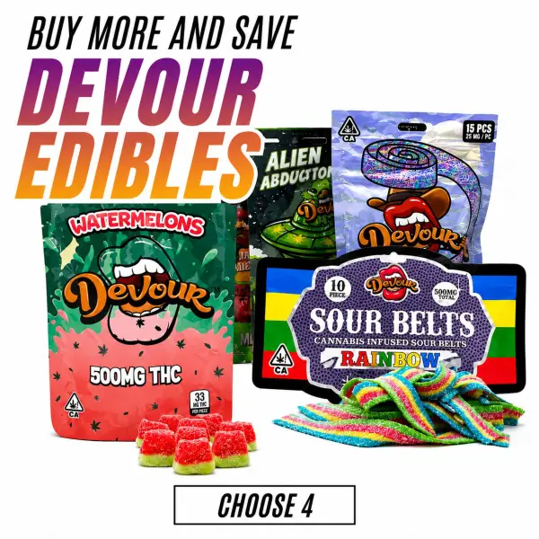 buy more and save devour edibles