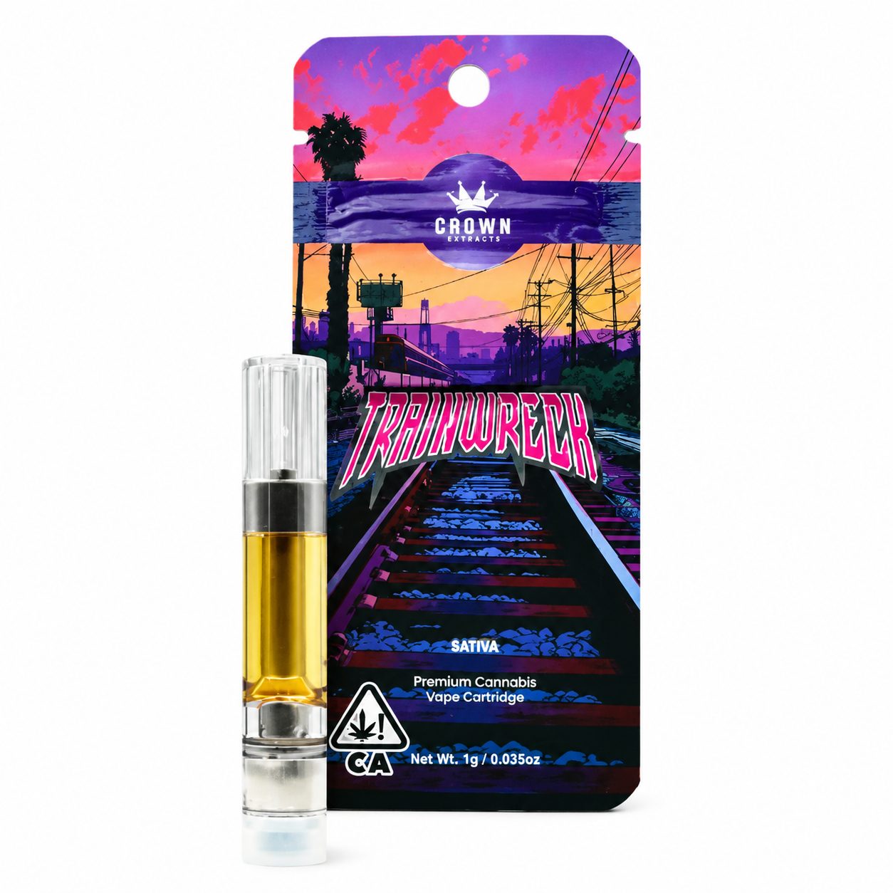 Crown Genetics 510 Cart (1g) – Trainwreck