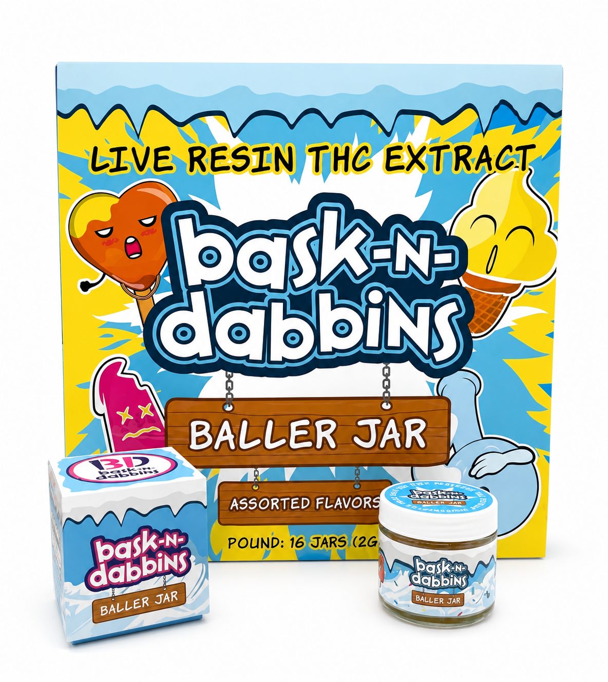 Bask n Dabbins Baller Jar — cannabis concentrate available at Cali Canna