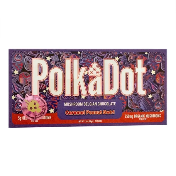 Polka Dots Magic Chocolate (5g) – Caramel Peanut Swirl