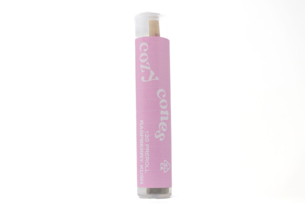 Cozy Cones Pre Roll Joints (1.2g) - Raspberry Kush — cannabis pre-roll available at Cali Canna