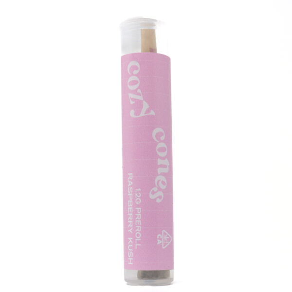 Cozy Cones Pre Roll Joints (1.2g) - Raspberry Kush — cannabis pre-roll available at Cali Canna