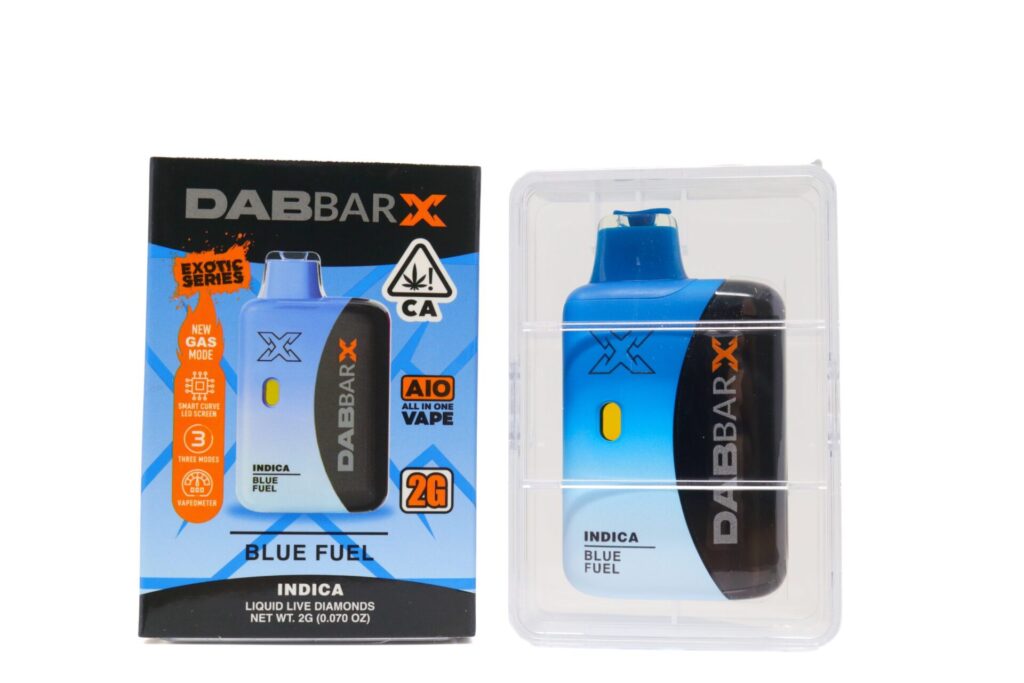Dab Bar X AIO (2g) - Blue Fuel — THC disposable vape available at Cali Canna