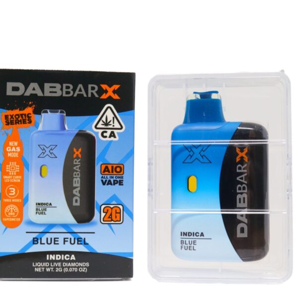 Dab Bar X AIO (2g) - Blue Fuel — THC disposable vape available at Cali Canna