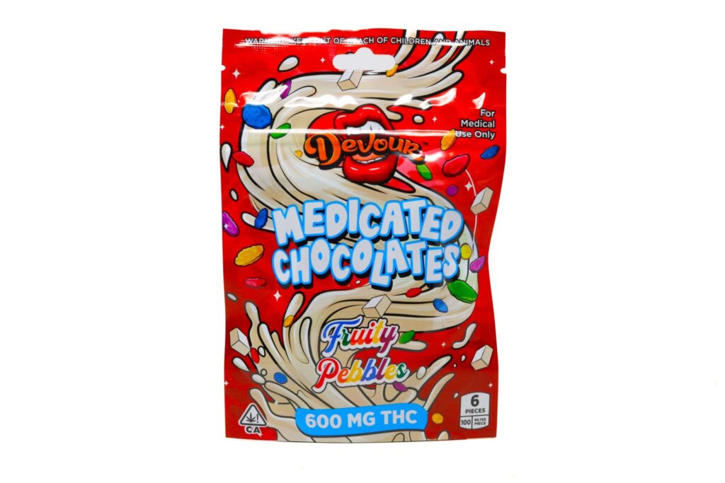 Devour Medicated Chocolates (600mg) - Fruity — THC chocolate available at Cali Canna