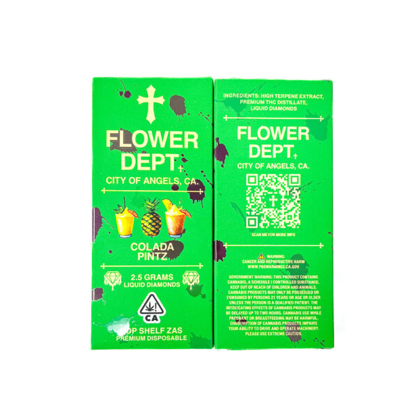 Flower Dept (2.5G) Liquid Diamond Disposable - Colada Pintz — THC disposable vape available at Cali Canna