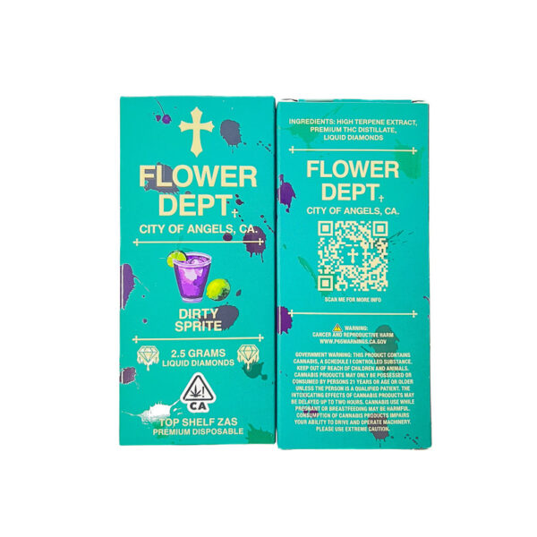 Flower Dept (2.5G) Liquid Diamond Disposable - Dirty Sprite — THC disposable vape available at Cali Canna