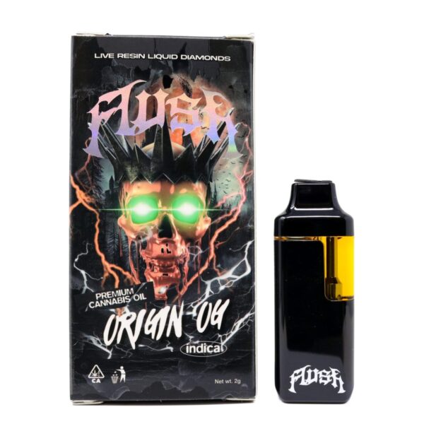Flush Live Resin Liquid Diamonds Dispo (2g) - Origin OG — THC disposable vape available at Cali Canna