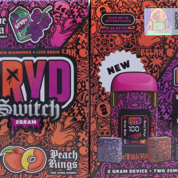 Fryd Switch Live Resin Liquid Diamonds Dispo (2g) – Grape Soda x Peach Rings