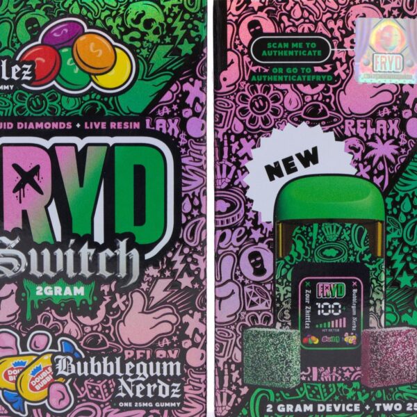Fryd Switch Live Resin Liquid Diamonds Dispo (2g) – Zour Zkittlez x Bubblegum Nerdz