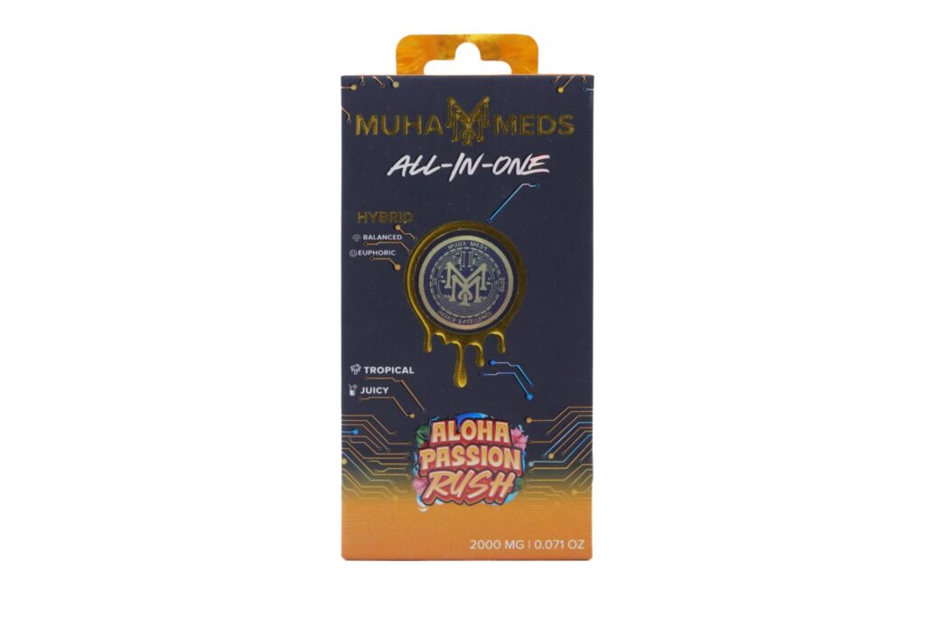 Muha Meds Golden Hour AIO (2g) – Aloha Passion Rush