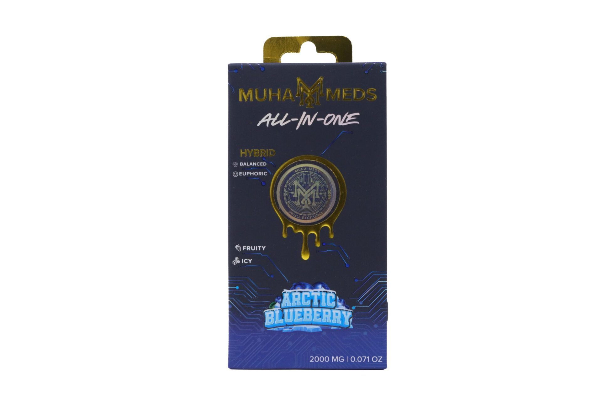 Muha Meds Golden Hour AIO (2g) – Arctic Blueberry
