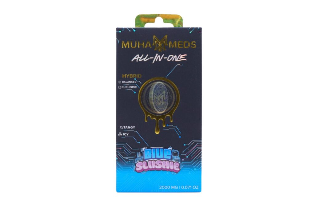 Muha Meds Golden Hour AIO (2g) – Blue Slushie