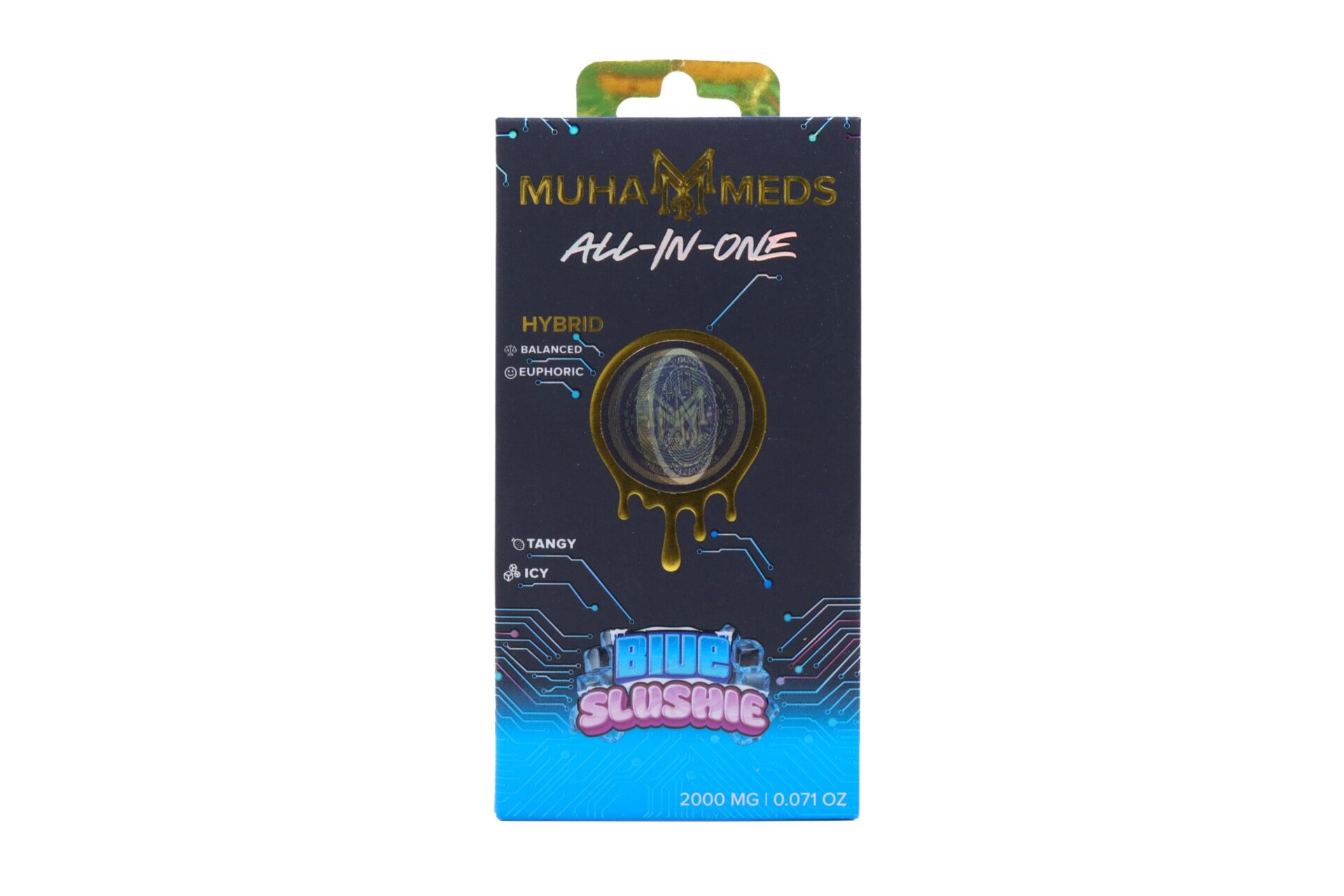 Muha Meds Golden Hour AIO (2g) – Blue Slushie