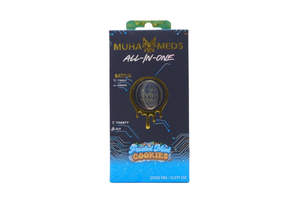 Muha Meds Golden Hour AIO (2g) – Frosted Mint Cookies