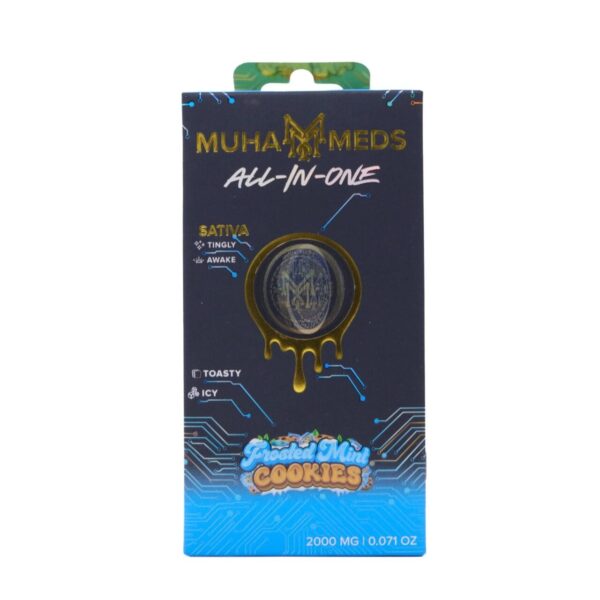 Muha Meds Golden Hour AIO (2g) – Frosted Mint Cookies