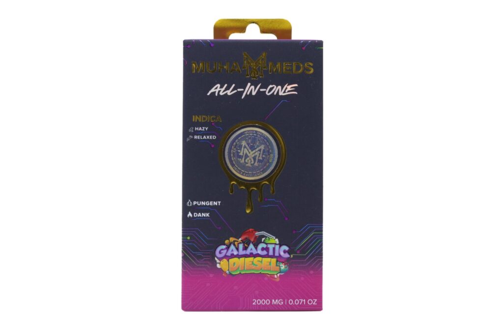 Muha Meds Golden Hour AIO (2g) – Galactic Diesel
