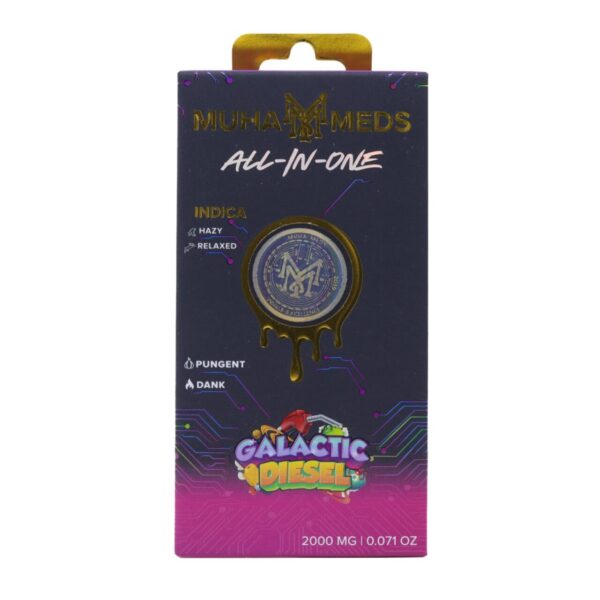 Muha Meds Golden Hour AIO (2g) – Galactic Diesel