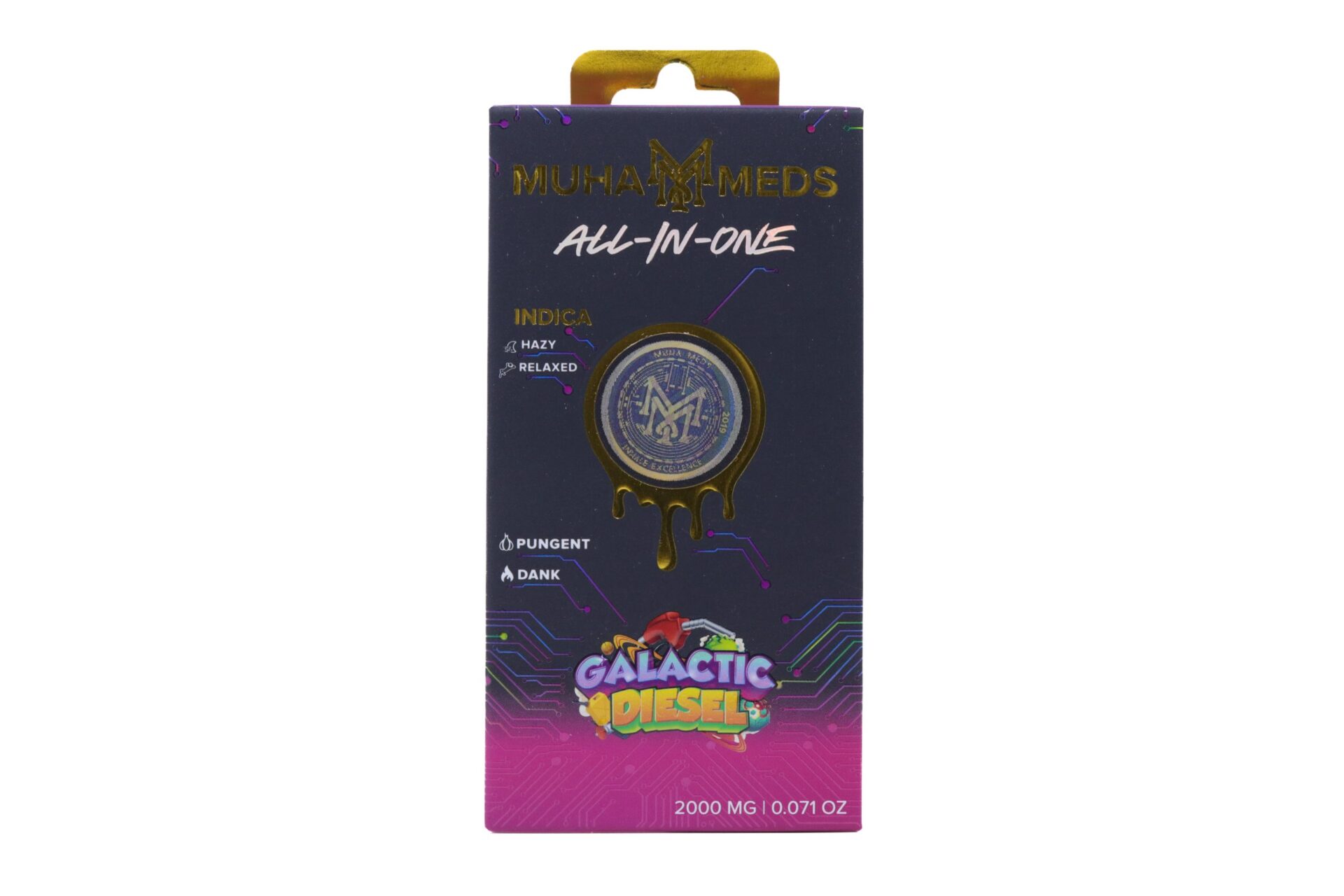 Muha Meds Golden Hour AIO (2g) – Galactic Diesel