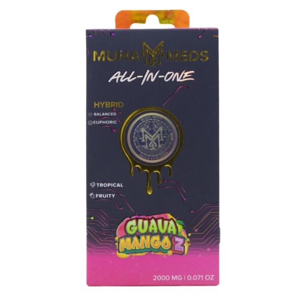 Muha Meds Golden Hour AIO (2g) – Guava Mango Z