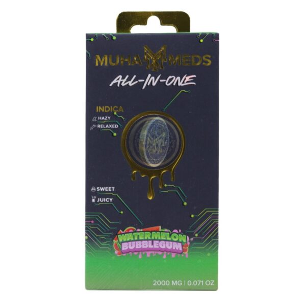 Muha Meds Golden Hour AIO (2g) – Watermelon Bubblegum