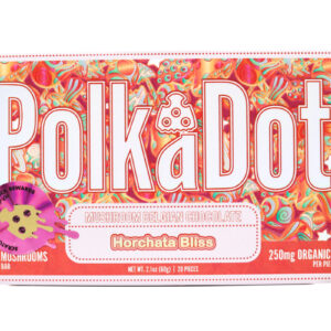 Polka Dots Magic Chocolate (5g) - Horchata Bliss — mushroom chocolate available at Cali Canna