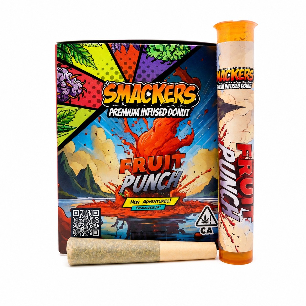 Smackers Premium Infused Donut Preroll (1g) – Fruit Punch
