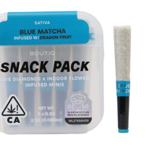 Boutiq Snack Pack (2.5g) – Blue Matcha Infused With Dragon Fruit