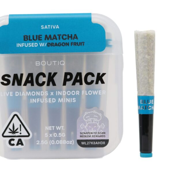 Boutiq Snack Pack (2.5g) – Blue Matcha Infused With Dragon Fruit