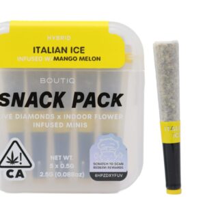 Boutiq Snack Pack (2.5g) – Italian Ice Infused With Mango Melon
