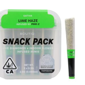 Boutiq Snack Pack (2.5g) – Lime Haze Infused With Pink Z