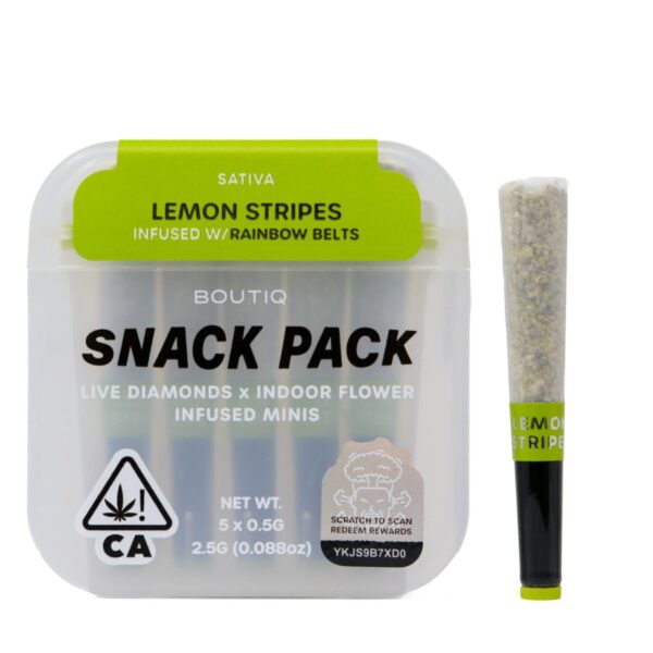 Boutiq Snack Pack (2.5g) – Lemon Stripes