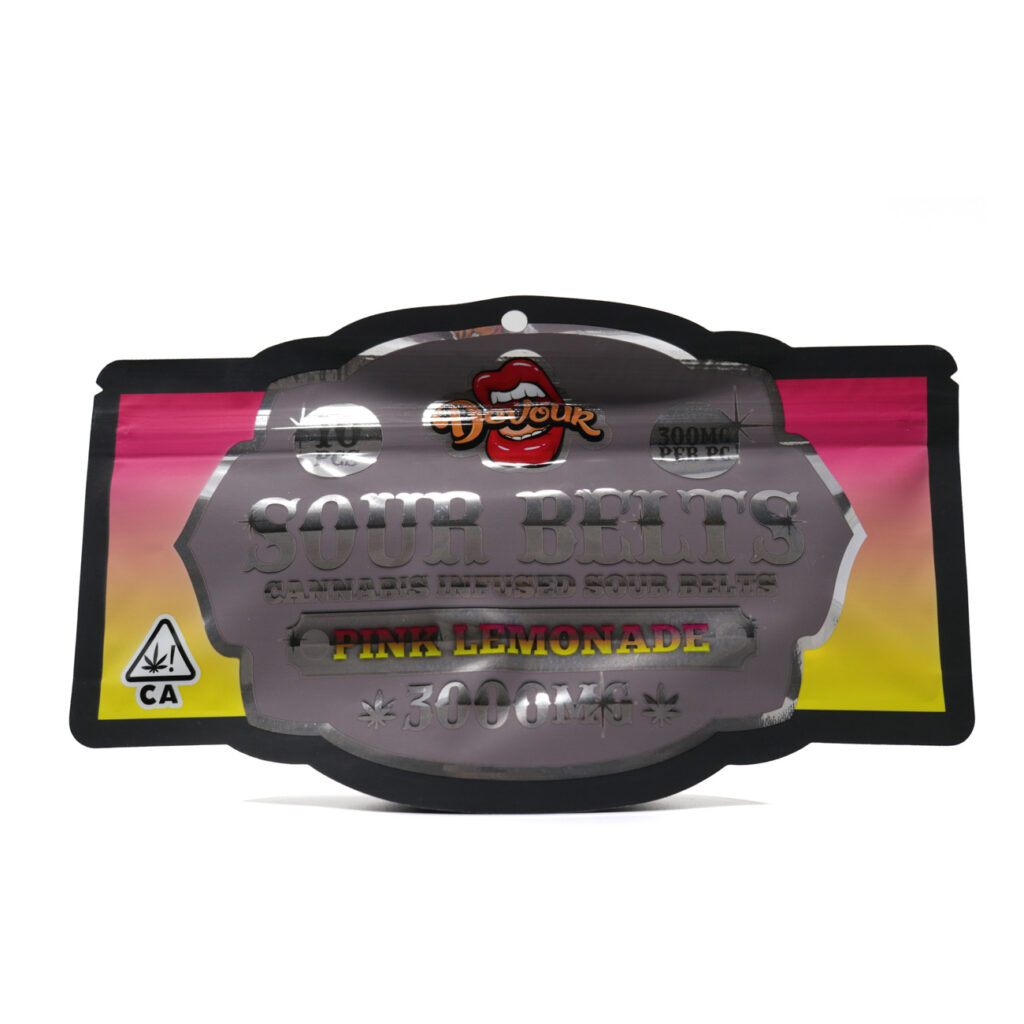 Devour Sour Belts (3000mg) – Pink Lemonade — THC gummies available at Cali Canna