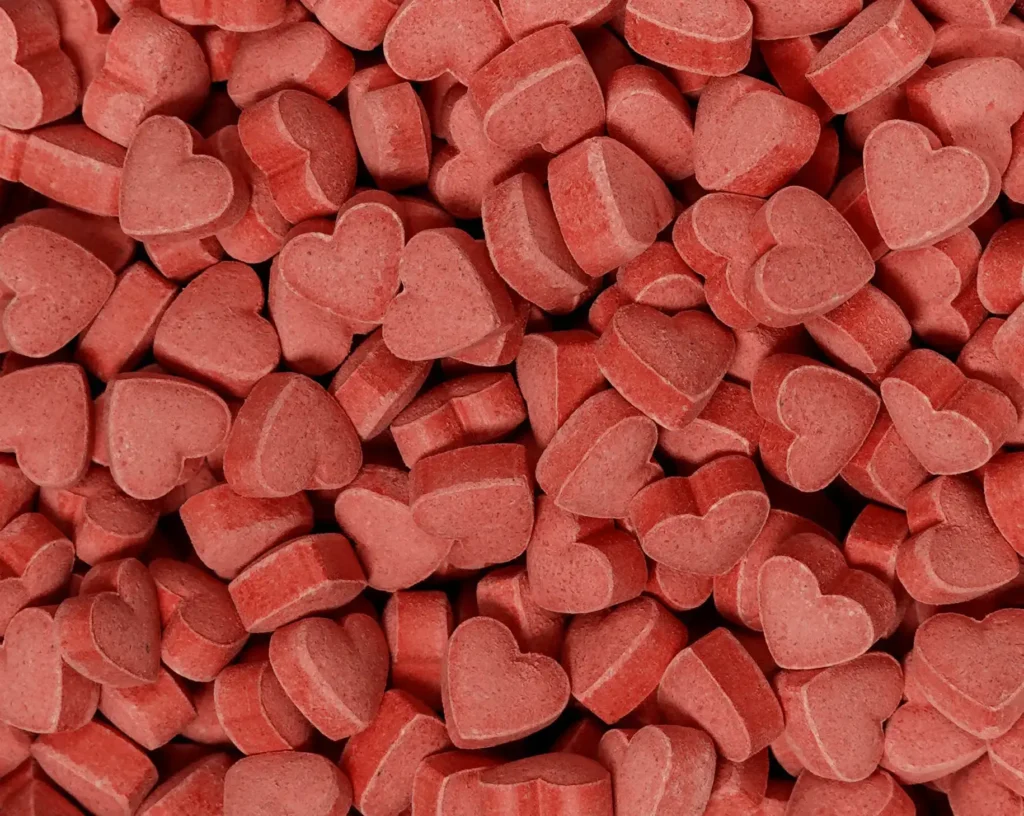 Pink Hearts MDMA Pills (Ecstasy)