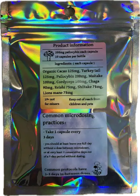 Scooby Snacks Magic Mushrooms Capsules – 350mg – Super 7 Blend with Cacao - Image 2