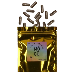 Scooby Snacks Magic Mushrooms Capsules – 350mg – Super 7 Blend with Cacao