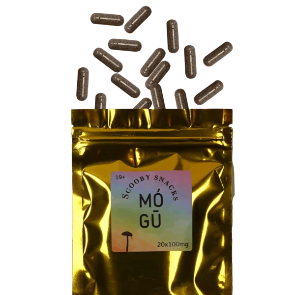Scooby Snacks Magic Mushrooms Capsules – 350mg – Super 7 Blend with Cacao